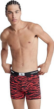 Image of Calvin Klein Men's 1996 Micro Boxer Briefs Tiger Stripe Red-XL 40-42W