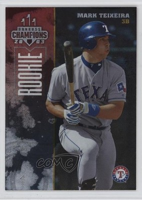 2003 Donruss Champions Rookie Metalized 89/100 Mark Teixeira #262 05k6