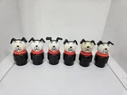 Vintage Fisher Price little people lot/6 black/white "Lucky" dogs