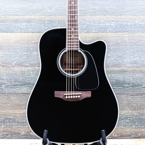 Takamine GD34CE-BLK Gloss Black Dreadnought Cutaway Acoustic El. Guitar w/Bag - Picture 1 of 20