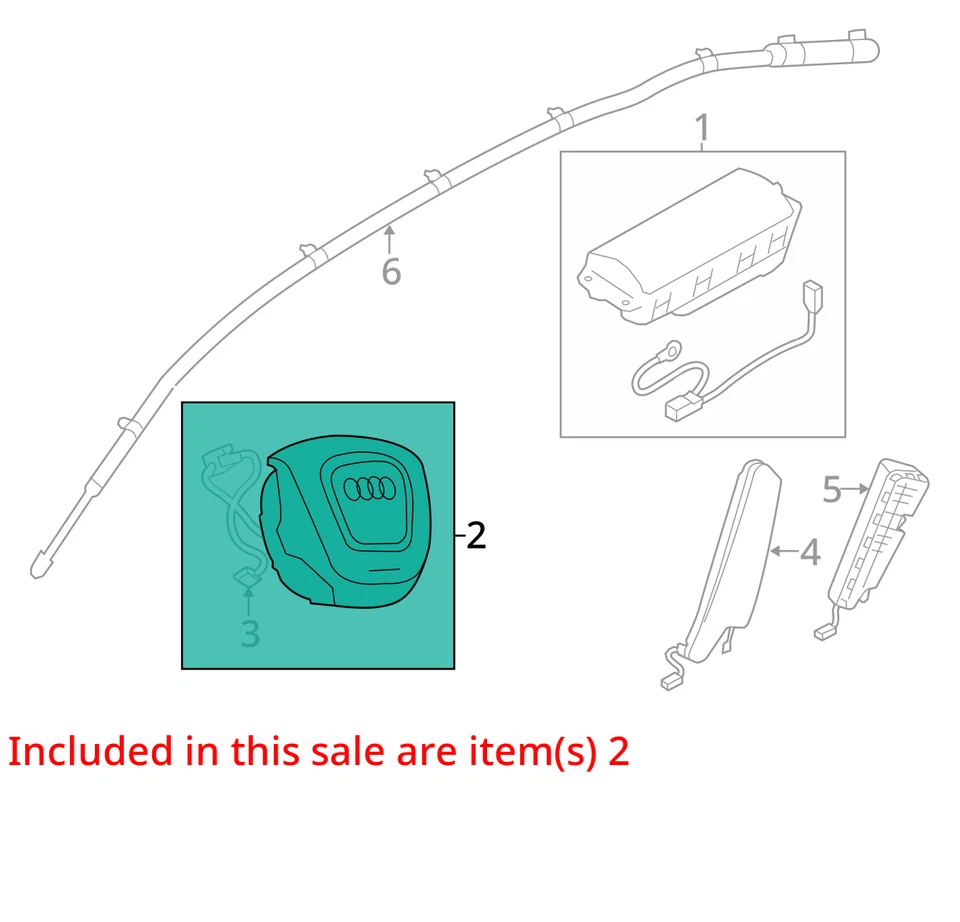 Airbag volante conductor Audi A4 LH 2009-2012 OEM Foto 4 de 4