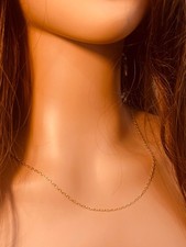 Gold Filled Cable Necklace  1mm Chain  16  20 Inch