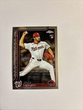 2025 Topps Chrome Update Cole Henry Base Rookie #USC72 Nationals RC