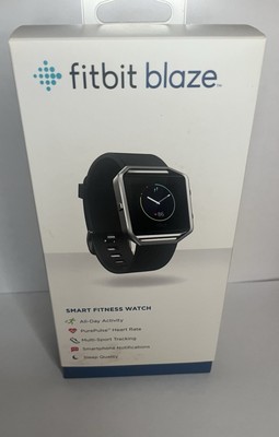 Preowned Fitbit FB502 2016 Blaze Activity Tracker Black fitness watch