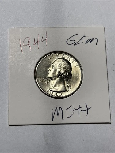 1944 Philadelphia Mint Silver Washington Quarter Uncirculated MS++