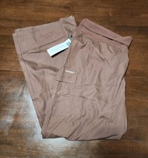 NWT Cherokee Flexibles Elastic Waist Cargo Scrub Pant Chocolate Brown 3XL