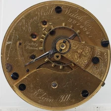 1888 ELGIN 2974341 GRADE 74, 18s 11j POCKET WATCH MOVEMENT RUNS (M15)