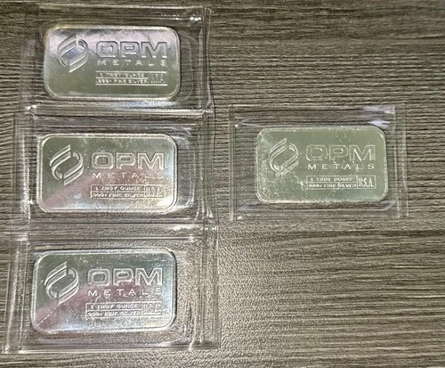 1oz  OPM Silver Bullion Bars