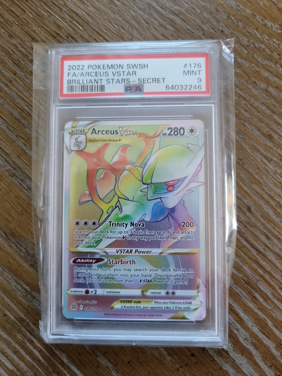 PSA 9 Arceus VSTAR #176 Rainbow Rare Secret Rare Brilliant Stars | eBay PSA 9 Arceus VSTAR #176 Rainbow Rare Secret Rare Brilliant Stars | eBay