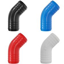 Plastic 45 Joiner Connector - Sizes 3mm to 102mm | Durable Pipe Hose Coupler ed