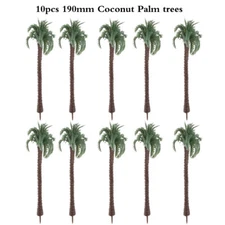 10pcs 7.48" Miniature Scenery Model Palm Tree For Diorama Park Street Landscape