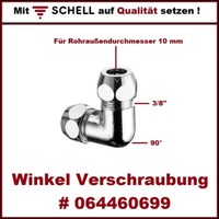 "Schell Winkel Verschraubung 90° FüR Kupferrohre Ø 10 Mm 3/8\" Ag # 064460699"