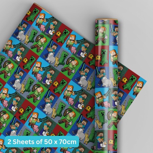 Boys Wrapping Paper Birthday Gift Wrap Present Gift Wrap Pack 2 Sheets & 2 Tags - Picture 13 of 28