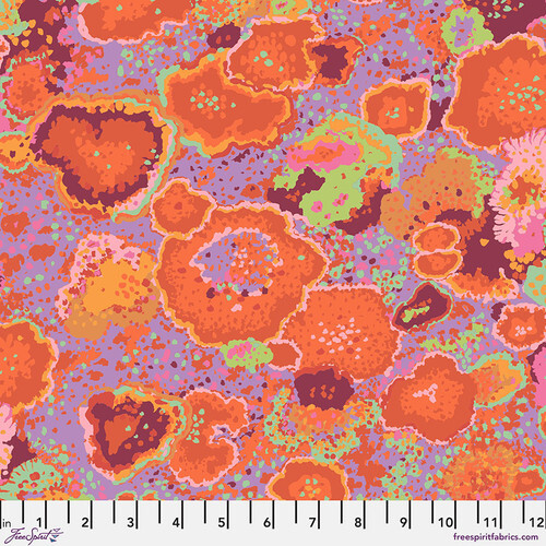 Kaffe Fassett Cotton 1/2m / Fat / Long Quarters Lichen- Rust - Picture 2 of 3