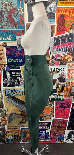 Vtg 40s Green High Rise Over the Top Sport Togs Equestrian Jodhpur Riding Pants - Picture 6 of 9
