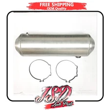 1/4 NPT 10x33" End Fill Gas Tank 11 Gallon Spun Alumi Round Fuel Tank Universal