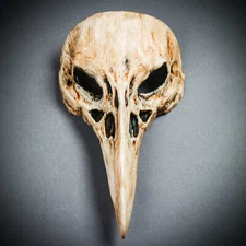 Realist Raven Skull Bone Long Nose Halloween Masquerade Party Full Face Mask