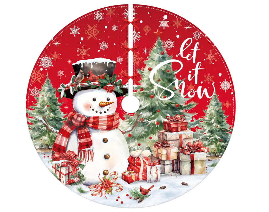 Snowman Christmas Tree Skirt 48