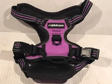 Dog Harness No-Pull Adjustable Reflective Collar Purple Rabbitgoo NEW