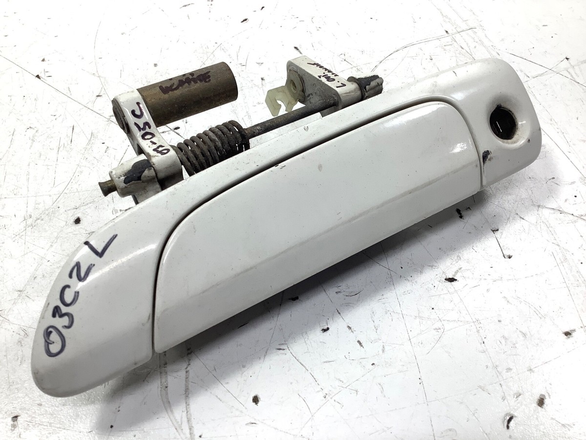 ナタリー 03-05 Honda Civic Left Front Door Outer Handle Assy White 72180