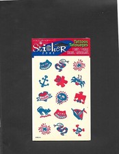 Vintage AGC Old School Temporary Tattoos 1 Sheet NIP