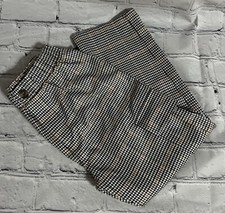 Art Class Navy/Gold Plaid Elastic Waist Side Pocket Long Pants Unisex Size 7/8