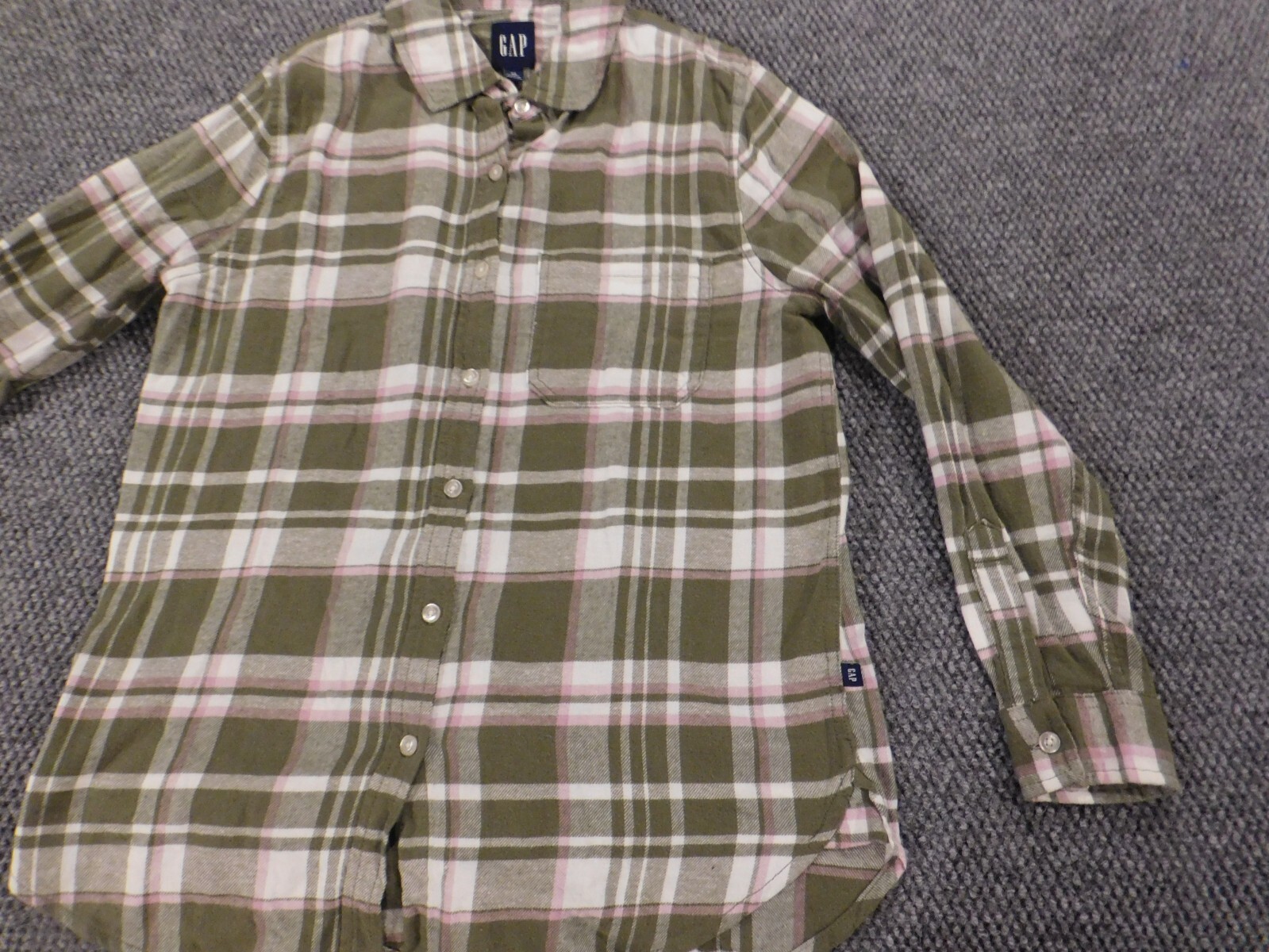 Gap Womens Blouse Extra Small Green  button down … - image 3