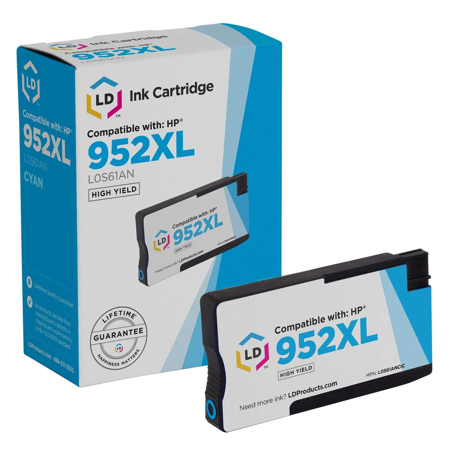 Compatible Replacements for HP 952XL Ink Cartridges 952 XL High Yield (Cyan)