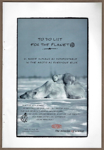 Pubblicità DuPont 2000 stampa vintage orso polare con sistema Cub Fiber ispirato alla pelliccia - Foto 1 di 2