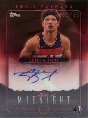 2023-24 Topps Midnight Basketball NBA Corey Kispert Stroke of Midnight Auto /199