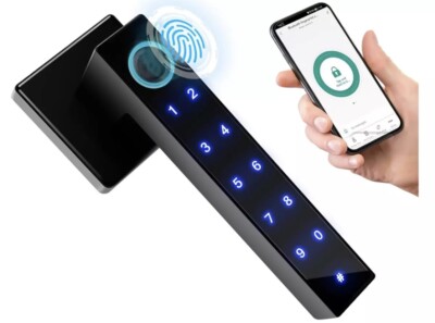 Fingerprint Door Lock - Smart Door Knob w/ App Control - Keyless Entry Door Lock