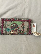 Sakroots Foldover Wallet Artist Circle Style 106771 Charcoal Spirit Desert (sd)