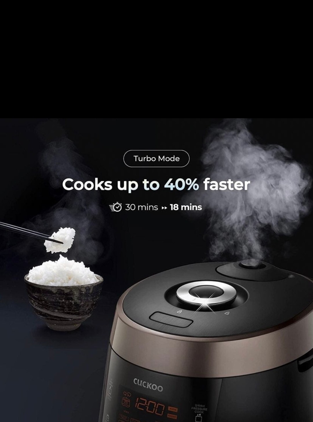 Cuckoo CRPP0609S 6 cup Electric Heating Pressure Rice Cooker & Warmer