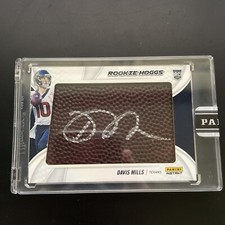 2021 Panini Instant Rookie Hoggs Davis Mills 1/10 Rookie Autograph Pigskin