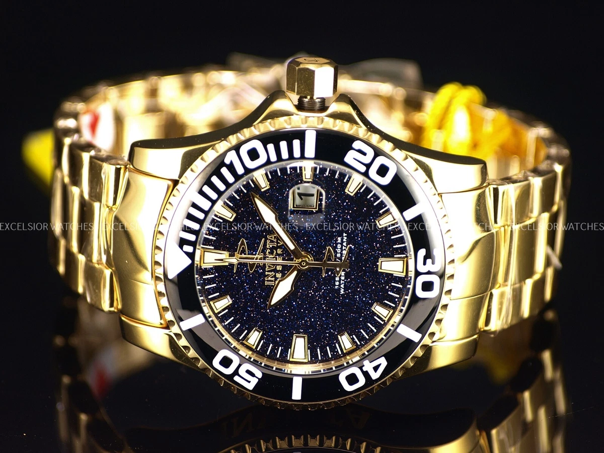 Invicta R150 Tungsten 47mm Case Goldtn Steel Bracelet Sandstone