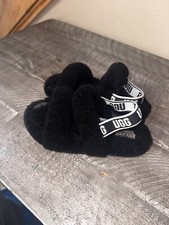 UGG Fluff Yeah Slide Slippers Black Size 12 Kids