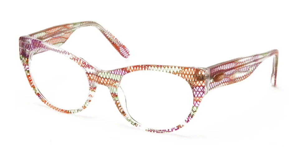 200€ Lunettes de vue multicolore rouge orange vert Rétro Missoni Monture optique - Photo 1/1