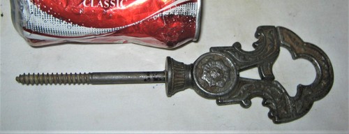 ANTIQUE ARCHITECTURAL EASTLAKE CAST IRON MECHANICAL CEILING PLANT LAMP HOOK TOOL - Picture 6 of 9