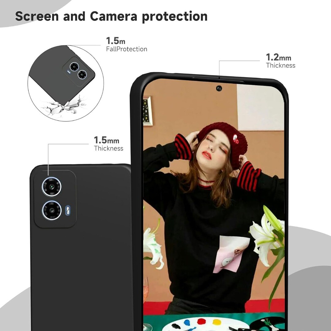 RonRun Cover Portafoglio Per Motorola Moto G14 4G – Pelle PU Con Slot Carte, Chiusura Magnetica, Rosa Oro - 3