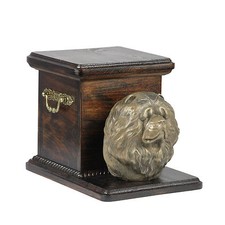 Chow Chow, dog urn made of cold cast bronze, ArtDog, UK - kind2