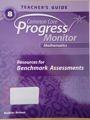 Common Core Progress Mathematics TEACHER GUIDE resource  Benchmark Assessment 8