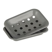 2 Teile Grau Emaille Seife Schale Von Ib Laursen