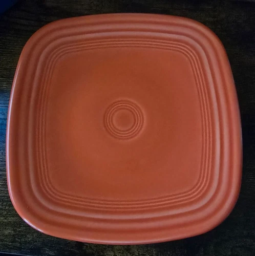 Fiesta Square Salad Plate 7 1/2 " in Poppy - NWT Homer Laughlin Made in USA