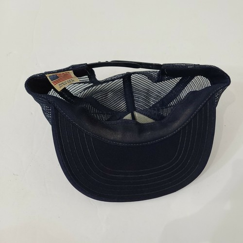 Vintage El Dorado Tires Mesh Trucker Hat Blue Racing Derby Cap *Made in USA* - Picture 7 of 12