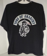 Sons of Anarchy T Shirt Men 2XL Black Grim Reaper Biker Road Gear