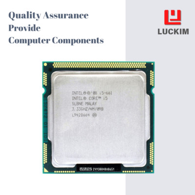 Intel Core i5-661 CPU - Socket LGA 1156 2 Cores 4 Threads 3.33 GHz 4 MB L3 Cache