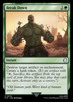 Break Down x1 - Universe Beyond: Fallout - NM-Mint, English - Universe Beyond: F