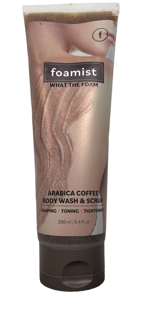 Foamist What The Foam Arabica Coffee Body Wash & Scrub, 8.4 fl oz, Exp 02/25
