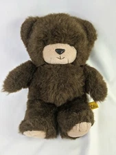 Mighty Star Brown Bear Brad Plush 12 Inch 1985 24k Polar Puff Stuffed Animal Toy
