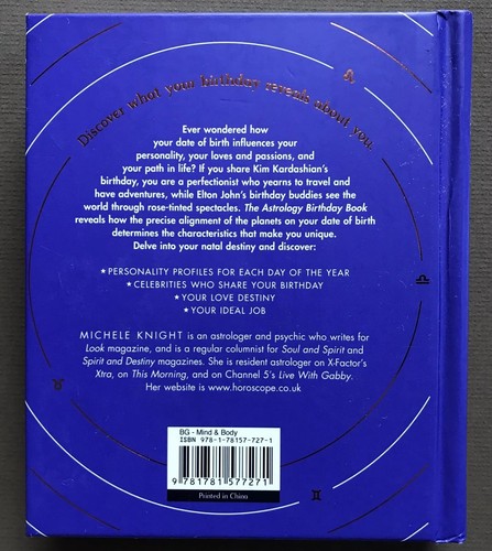 The Astrology Birthday Book HC Michele Knight 2019 NEW - Picture 8 of 11